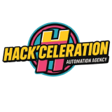 Logo de Hack’celeration, agence spécialisée en automatisation, IA et génération de leads.
