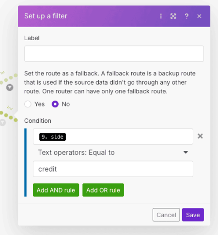 Filter Credit Transaction for Existing Folder in Google Drive